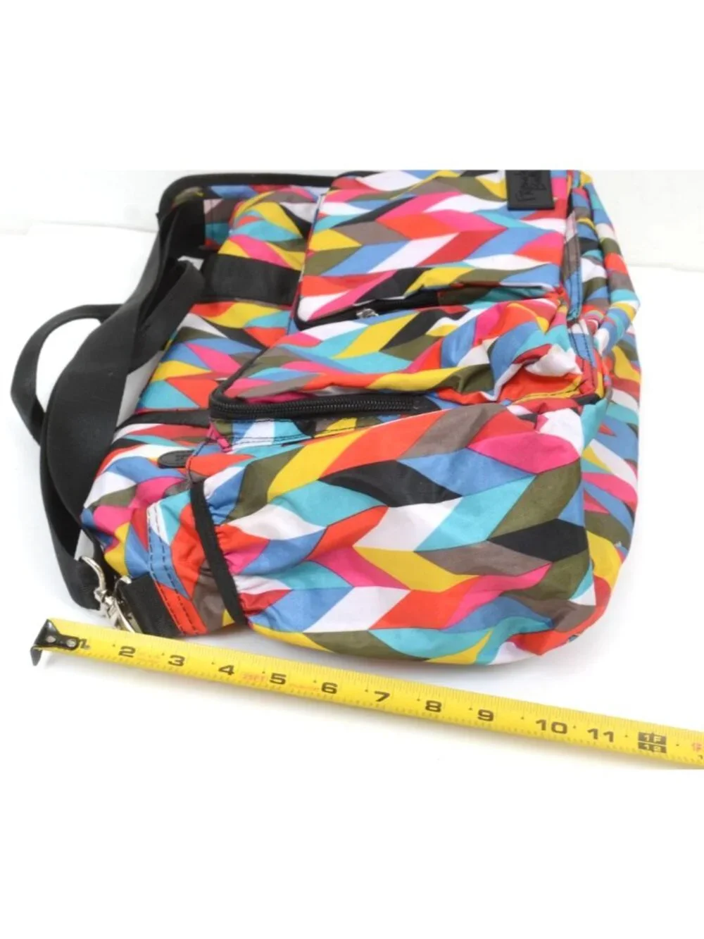 FRENCH BULL By Trend Lab Chevron Ziggy Duffel Shoulder Travel Diaper Bag Pink